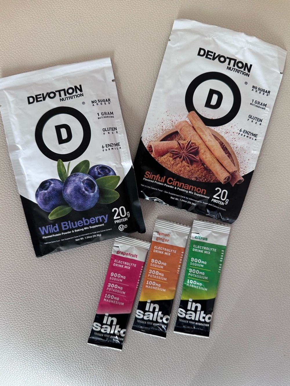 Sampler - Protein & Electrolyte Supplement Packets - Devotion & InSaltd